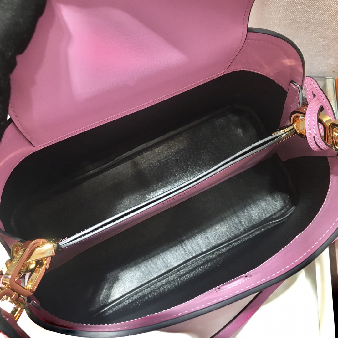 Prada Matinee Saffiano Leather Handbag Bag Tote Pink 1BA282